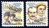 Wright Brothers "Pioneers of Aviation" Issue Set of 2 Mint Stamps United States, 1978